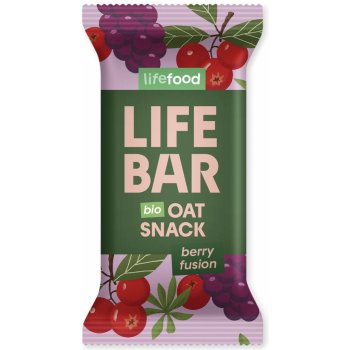 Lifefood Lifebar Oat Snack ovocný BIO 40 g