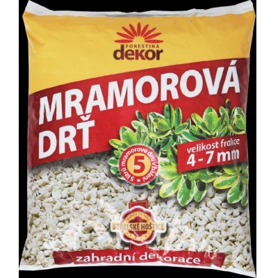 NohelGarden Drť mramorová DEKOR 4-7mm 5 l – Zbozi.Blesk.cz