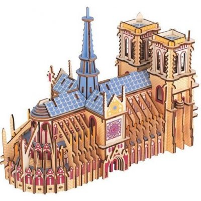 Woodcraft 3D puzzle Katedrála Notre-Dame 216 ks