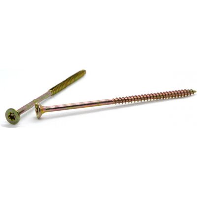 Vrut univerzální 6x120 žlutý zinek, zápustná hlava, TORX, částečný závit – Sleviste.cz