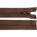 Kostěný zip No 5 délka 60 cm bundový, malé, 304 hnědá čokoládová – Zboží Mobilmania