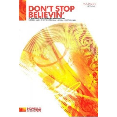 Journey Don't Stop Believin' Glee SSA/Piano noty pro sborový zpěv, klavír