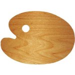 Oválná lakovaná dřevěná paleta 20x30cm Rosa – Zboží Mobilmania