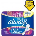 Always Platinum Ultra Night hygienické vložky s křidélky 6 ks – Zboží Dáma