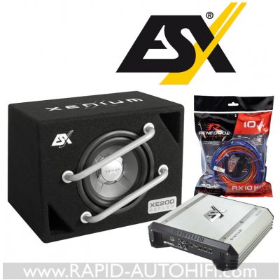 ESX Audio XE200 + SE260 + Rockford Fosgate RX10KIT