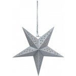 Clayre & Eef Stříbrná závěsná vánoční papírová hvězda S - 30*10*30 cm – Hledejceny.cz