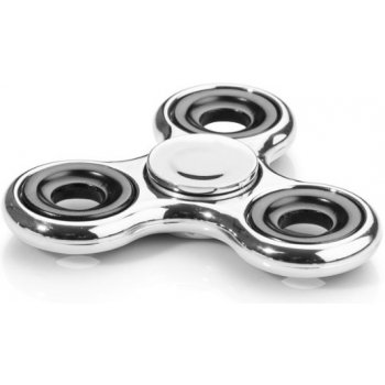 Fidget Spinner metalický chromový