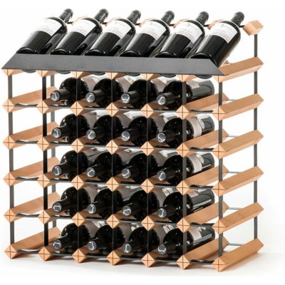 Raxi Classix 5036T Stojan na 36 lahví z oceli a masivního dřeva – Sleviste.cz