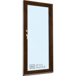 Kömmerling balkonové dveře 70 AD OS levé tmavý dub/bílá 80 x 220 cm oboustranná klika + FAB + hliníkový práh – Hledejceny.cz
