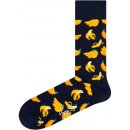 Happy Socks ponožky s banány vzor Banana Černé