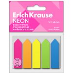 Záložky samolepicí plastové 12 x 45 mm ErichKrause Neon Arrows 5 x 25l – Hledejceny.cz