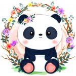 Dortový obrázek Jedlý papír PANDA ● velikost: průměr 26 cm ☝, ● materiál: JEDLÝ PAPÍR Ⓜ️ – Sleviste.cz