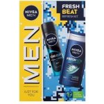 Nivea Men Fresh Beat sada sprchový gel Men Fresh Kick 250 ml + antiperspirant Men Deep Beat 150 ml pro muže – Zbozi.Blesk.cz