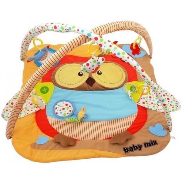 Hrací podložka Baby Mix Hrací deka s hrazdou Sova
