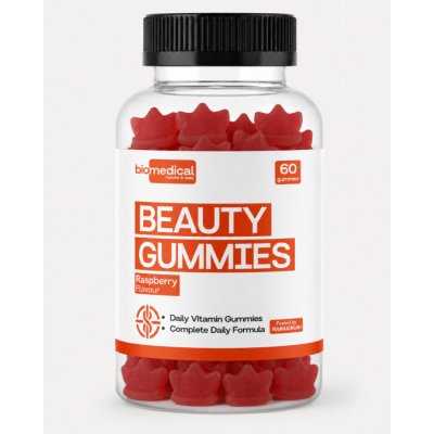 BioMedical Beauty Gummies gumíky s biotinem, zinkem a vitamíny 60 gummies – Hledejceny.cz