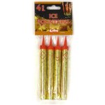 Godan Fontána párty na dort 12cm zlatá – Zboží Dáma