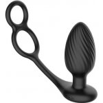 Nexus Tornado Rotating Plug with Cock & Ball Rings Black – Zboží Dáma