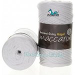 Maccaroni Abigail bavlněné šňůry 3 mm - 01 bílá