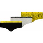 ES Collection Dámské kalhotky Licensed černá šedá žlutá – Zboží Dáma