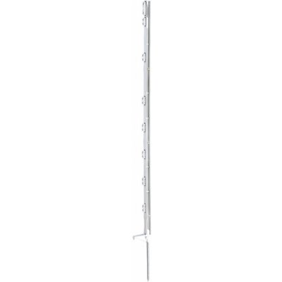 Tyčka - sloupek pro elektrický ohradník, plastová bílá, 105 cm, 1 nášlapka – Zboží Mobilmania