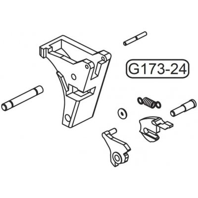 GHK Náhradní originální díl pro GHK Glock 17 G173-24 – Sleviste.cz