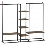 SONGMICS Horna 153,6 cm černá/hnědá – Sleviste.cz