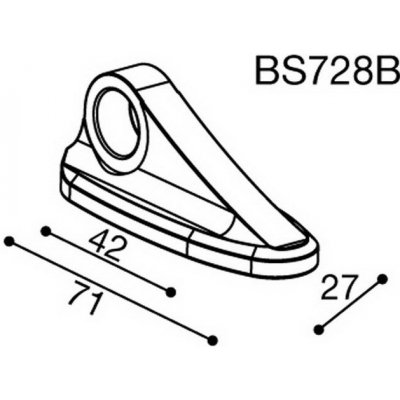 Montážní adaptér BS728B pro zpětná zrcátka RIZOMA do kapotáže - pro motocykly SUZUKI GSXR 1000/ 750/ 600, černý | Zboží Auto