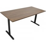 ZLKL Kancelářský stůl 140 x 70 cm černá podnož / ořechová deska P00056-4 – Zboží Mobilmania