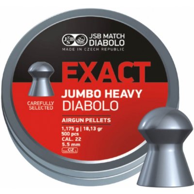 Diabolky JSB Exact Jumbo Heavy 5,52 mm 500 ks – Zboží Mobilmania