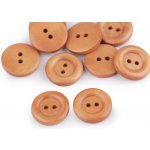Knoflík dřevěný dvoudírkový 20 mm - přírodní střední – Hledejceny.cz