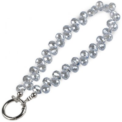 Přívěsek na mobil ze skleněných korálků modrá holubí 1ks – Zboží Živě