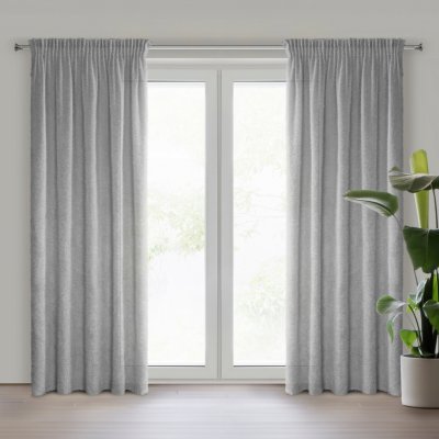 EUROFIRANY ZÁVĚS NA PÁSCE AGIS 140X270 CM STŘÍBRNÁ – Sleviste.cz
