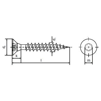 Vrut WINTECH kov. MKE-A dvouch. 4,0 x 40 ZB / balení 500 ks