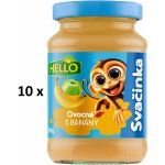 Hello ovocná přesnídávka s Banány 10 x 190 g – Zboží Dáma