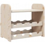 vidaXL Regál na víno s horní policí 43x25x37 cm masivní borové dřevo – Hledejceny.cz