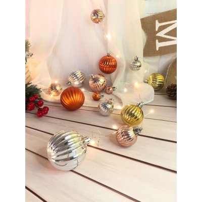 MagicHome Řetěz Ball 20x LED teplá bílá s koulemi 2xAA jednoduché svícení osvětlení L-1,9 m – Hledejceny.cz
