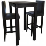 Barový stůl a 4 barové židle, černá, 160725 HangarStore.cz – Zboží Dáma