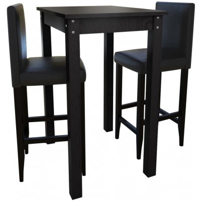 Barový stůl a 4 barové židle, černá, 160725 HangarStore.cz – Zboží Dáma