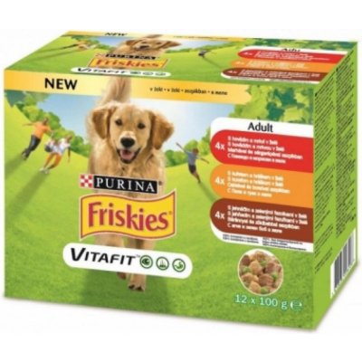 Friskies hovězí kuře 12 x 100 g – Zbozi.Blesk.cz