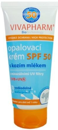 Vivapharm opalovací krém tuba SPF50 100 ml