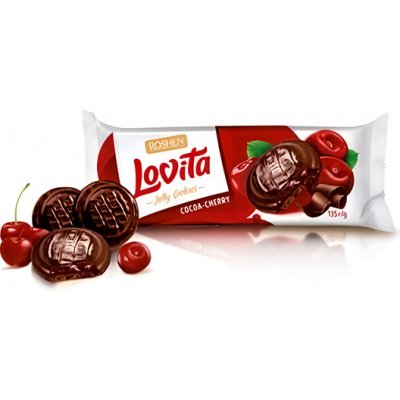 Roshen Lovita kakaové piškoty v čokoládě s želé s višňovou příchutí 135 g – Hledejceny.cz