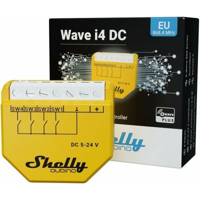Shelly Qubino Wave i4 DC modul pro aktivaci scén (Z-Wave) SHELLY-QUBINO-i4-DC – Zboží Živě