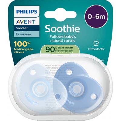 Philips Avent dudlík Soothie modrá 2 ks – Sleviste.cz