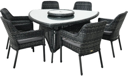 Rojaplast Zahradní sestava Riverside Antracit/šedá
