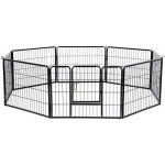 vidaXL Ohrádka pro psy 8 panelů ocelová 60 x 80 cm – Zboží Dáma