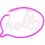 Forever dekorativní LED neon nápis Hello růžová bílá RTV100232 – Hledejceny.cz
