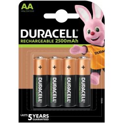 Duracell Rechargeable 2500mAh 4 ks AA 42402