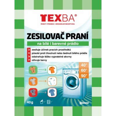 Texba zesilovač praní na bílé i barevné prádlo 40 g – Zboží Dáma