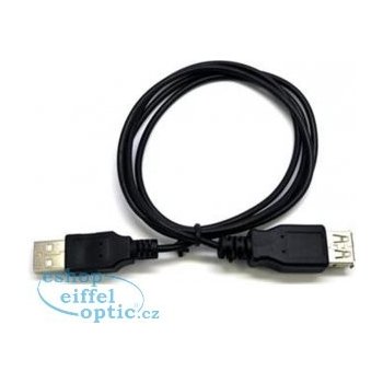 C-TECH CB-USB2AA-3-B USB A-A, prodlužovací, 1,8m, černý