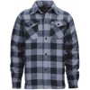 Pánská Košile Fostex košile dřevorubecká flanelová šedočerná
